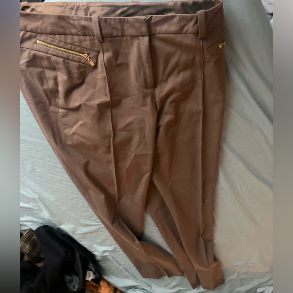 Etcetera Brown Women's Pants size 8 Formal with zipper pockets